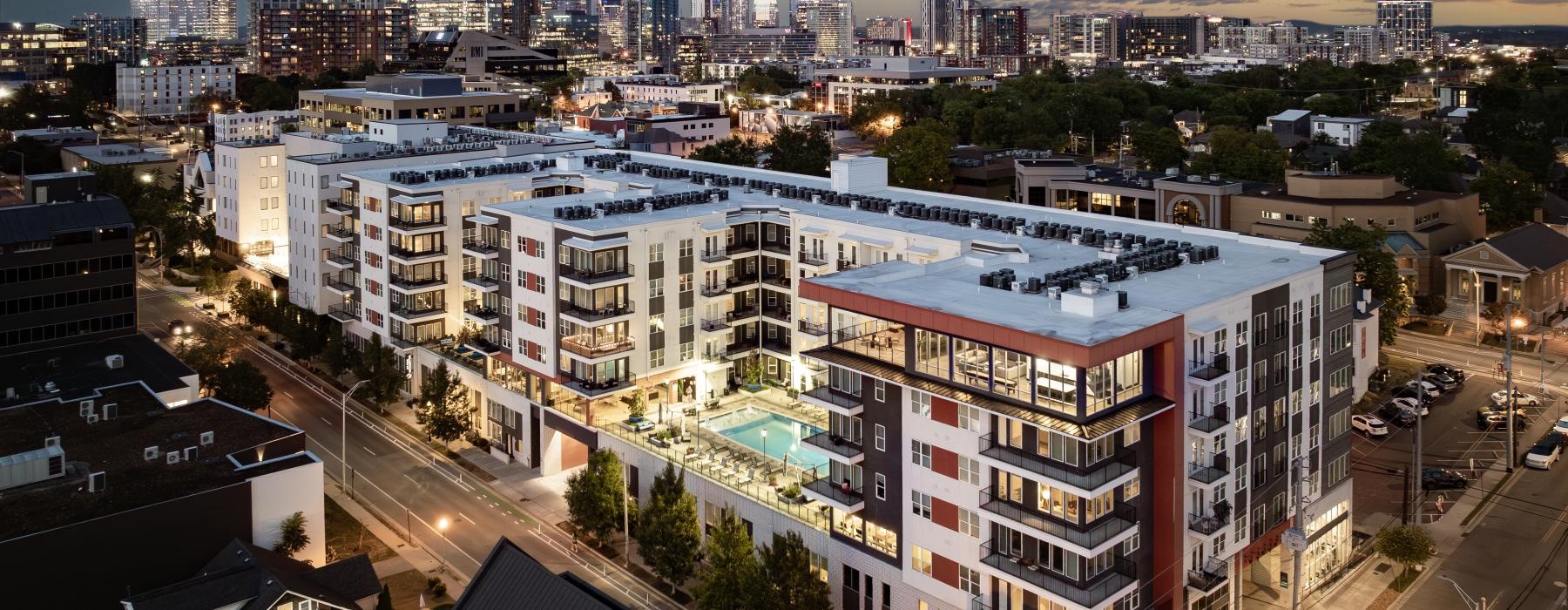 a large building with many windows